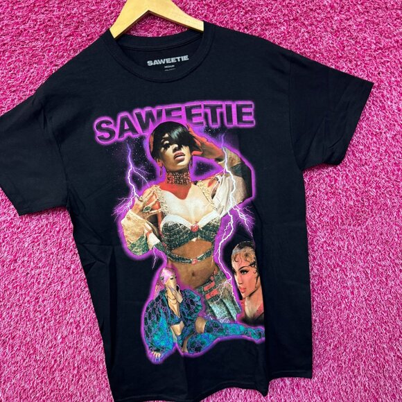 Saweetie High Maintenance Album Collage Atlanta Rap Tee M - Picture 3 of 4